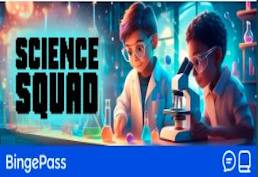 The Science Squad hoopla bingepass logo