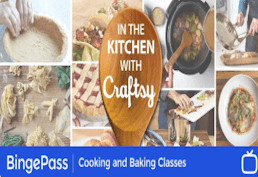 In the kitchen with Craftsy logo